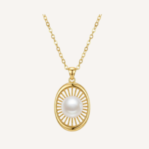 Radiant Pearl Pendant Necklace