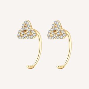 Clover Moissanite Ear Studs